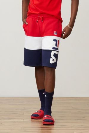 FILA Stu 2 Shorts Navy / White / Red,Mens Clothing | CA.LPYFIM648